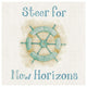 "New Horizons I Words" Digital Paper Print by Elyse DeNeige, 26"x26"