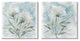 Soft Spring Flower Still Life White Watercolor Florals,17 x 17
