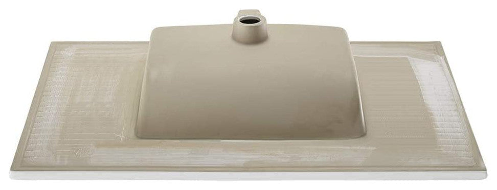 Swiss Madison SM-VT329 Voltaire 38" Ceramic Vanity Top - 1 - Glossy White