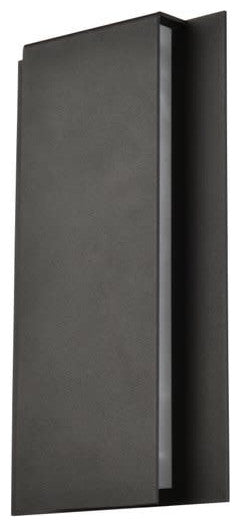 Elegant Lighting LDOD4033 Raine 12" Tall LED Outdoor Wall Sconce - Black