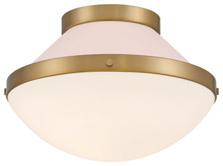 Crystorama Lighting Group XAN-8001 Xander 12"W Flush Mount Bowl - Vibrant Gold