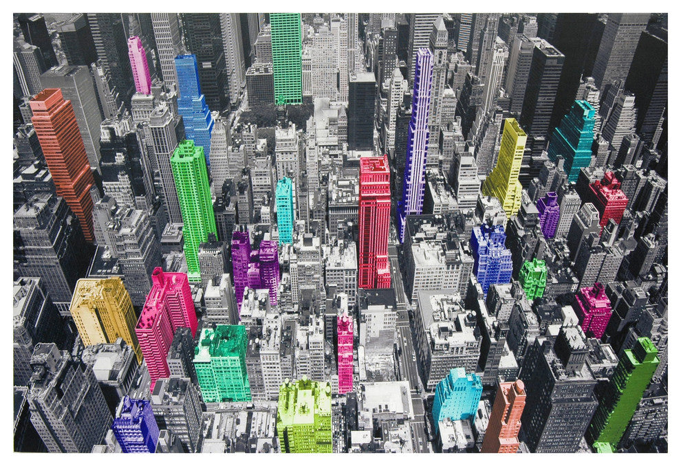 Colorful New York Canvas Wall Art