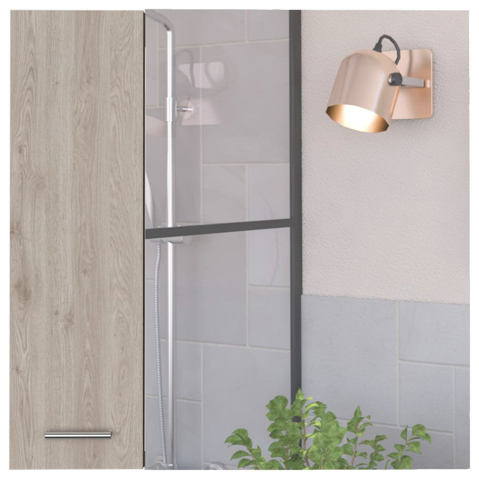 DEPOT E-SHOP Harbor Medicine Cabinet, Light Gray