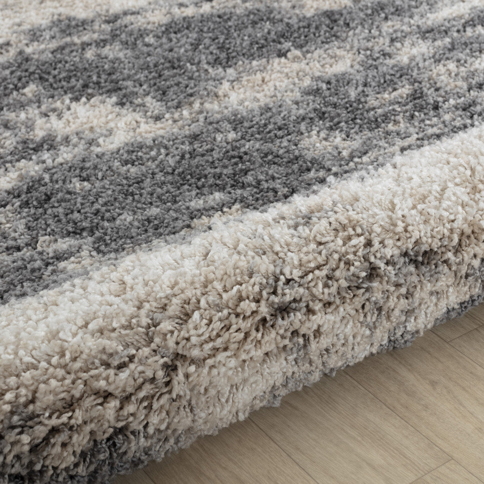 Noori Rug Shag Madison Gray/Beige Rug, 12'2"x15'2"