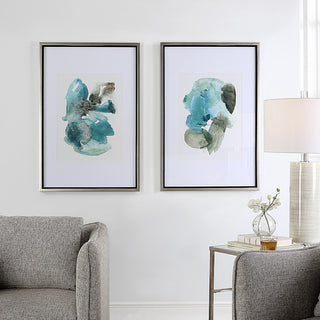 Blueprints Watercolor Prints, Set of 2"