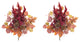 Mixed Fall Foliage Bush, Set of 2