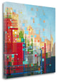 "Neighborhood 8 Meridian" By Carol Joy Shannon, Giclee on Gallery Wrap Canvas