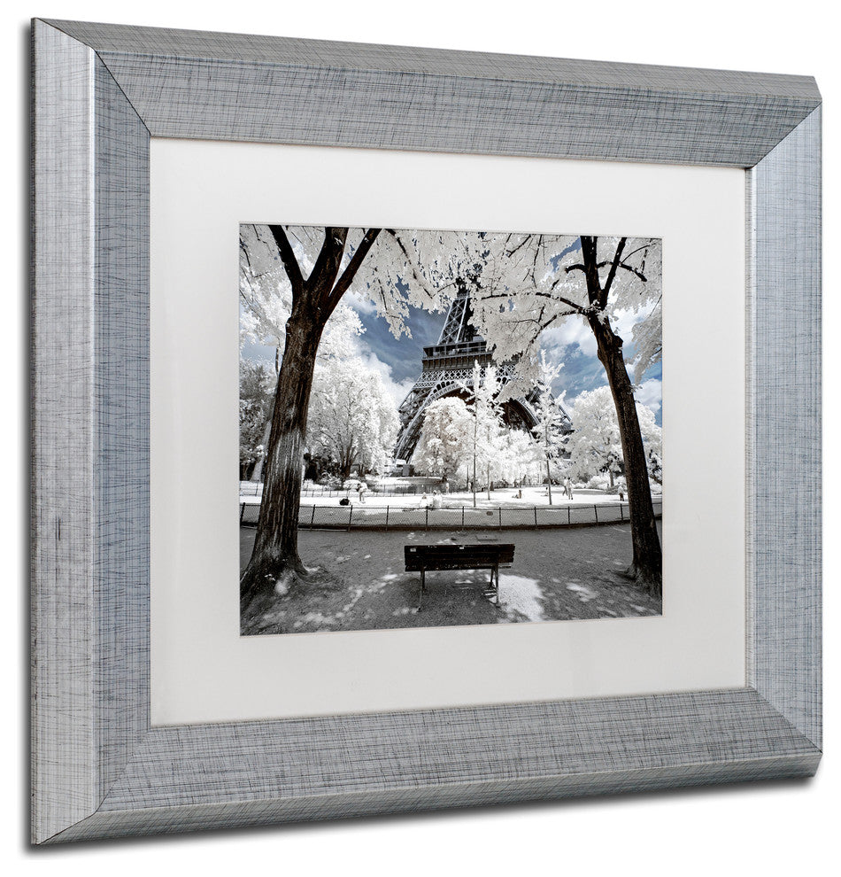Philippe Hugonnard 'Another Look at Paris VI' , Silver Frame, White Mat, 14x11