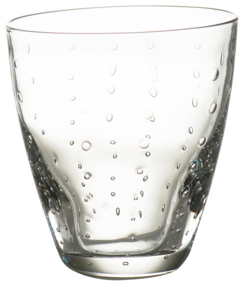 Rain Drop Double Old-Fashioned, Clear, Set of 4