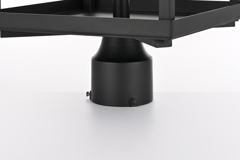 Home Living 26" Outdoor Post light, Black