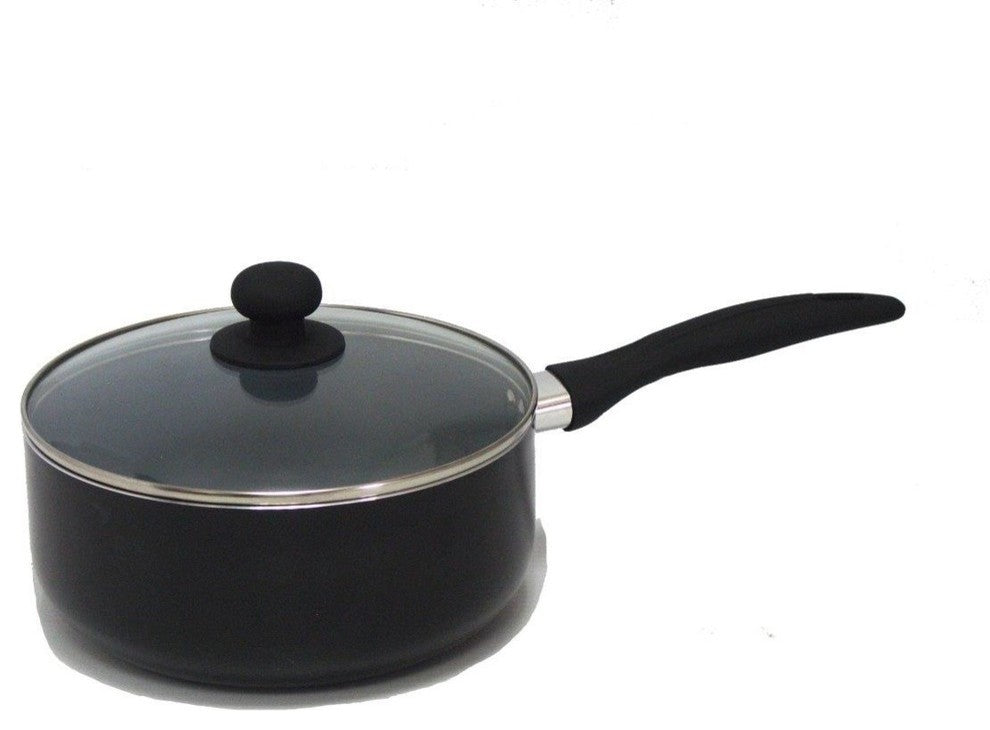 Gourmet Chef 4 Fl Qt Eco Friendly Non Stick Ceramic Sauce Pan.