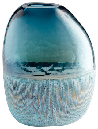 Cape Caspian Vase, Blue, Large