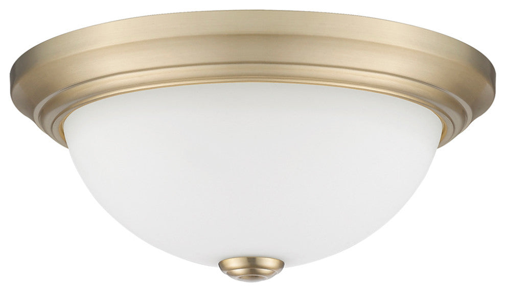 2 Light 13" Modern Gold Flushmount