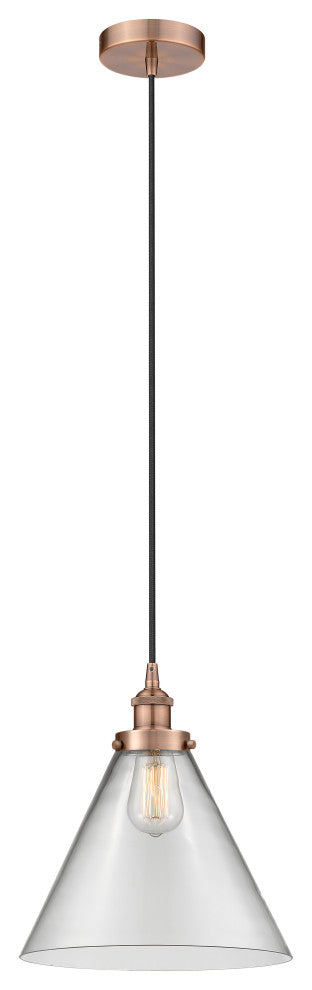 Innovations 616-1PH-AC-G42-L 1-Light Mini Pendant, Antique Copper