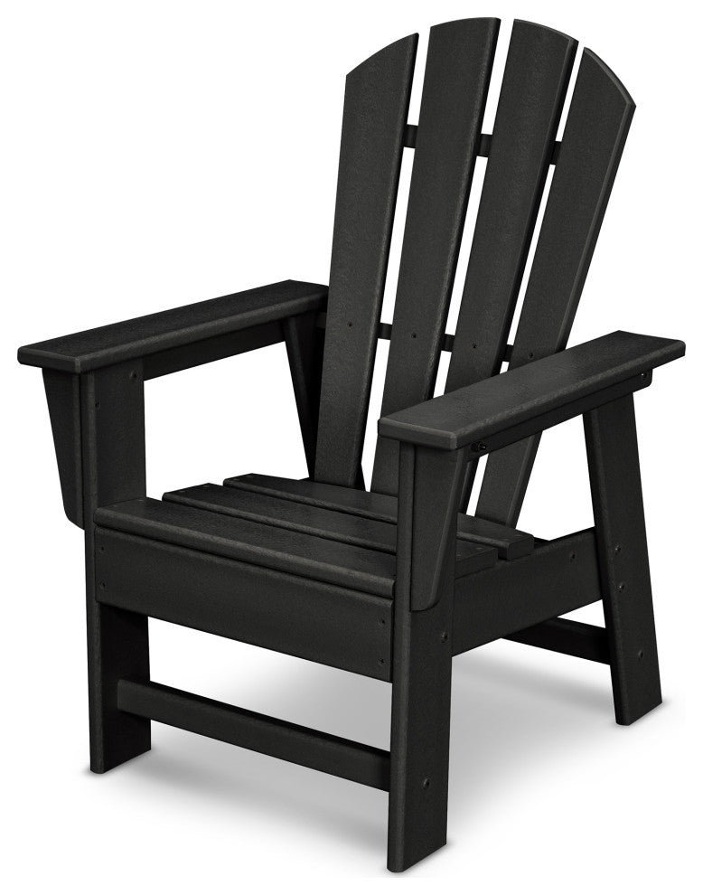 Polywood Kids Casual Chair, Black