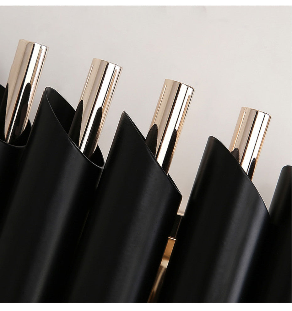 Luceyran | Modern Black LED Crystal Wall Lamp