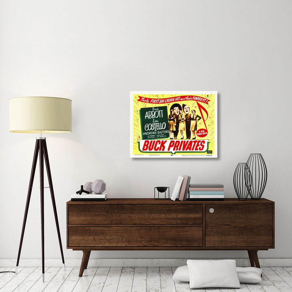 "Abbott & Costello - Buck Privates" Canvas by Hollywood Photo Archive, 36x27"