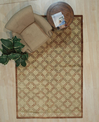 Brown Transitional All Over Ningxia Area Rug
