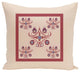 Hanky Print Geometric Print Pillow, Brick, 18"x18"