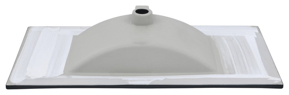 30" Vanity Top Bathroom Sink, Matte Black