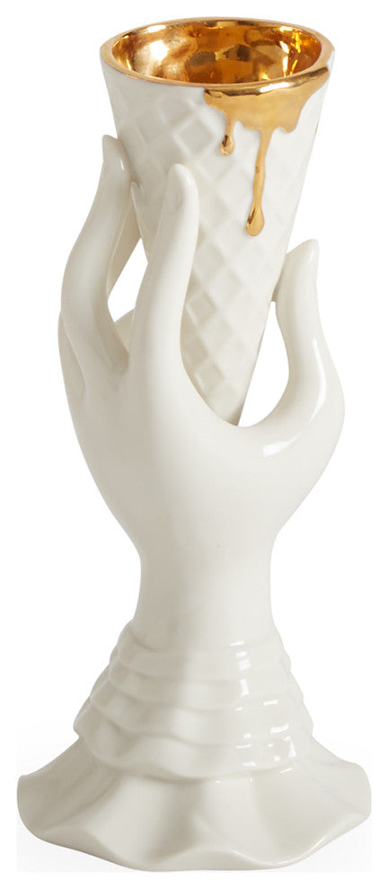 I-Scream Vase, Gilded