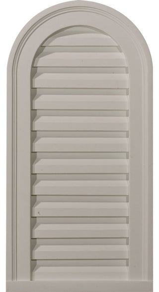 12"W x 24"H Cathedral Gable Vent Louver, Decorative
