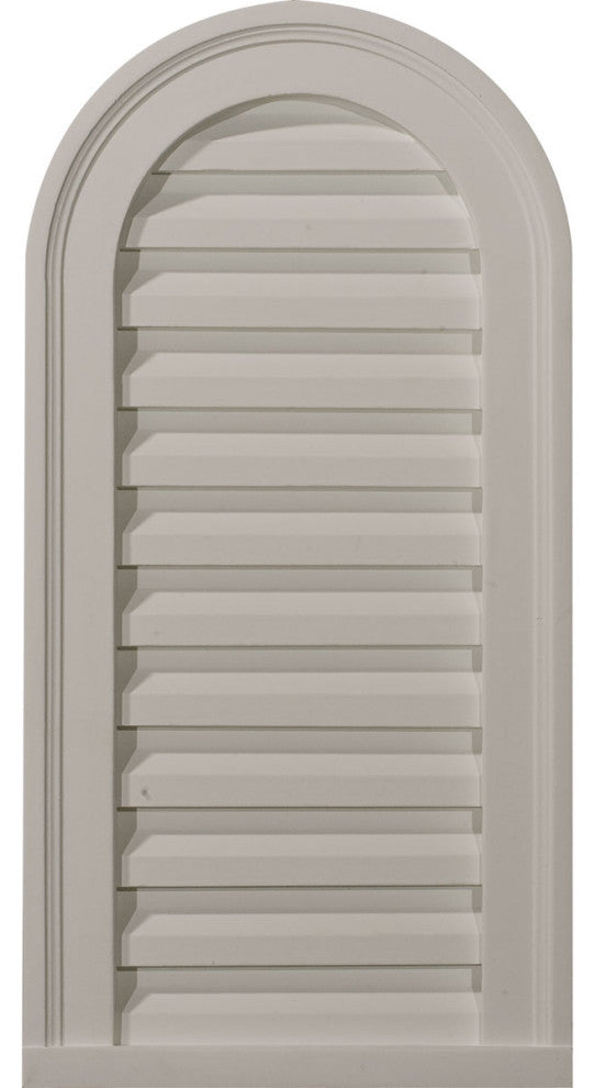 12"W x 24"H Cathedral Gable Vent Louver, Decorative