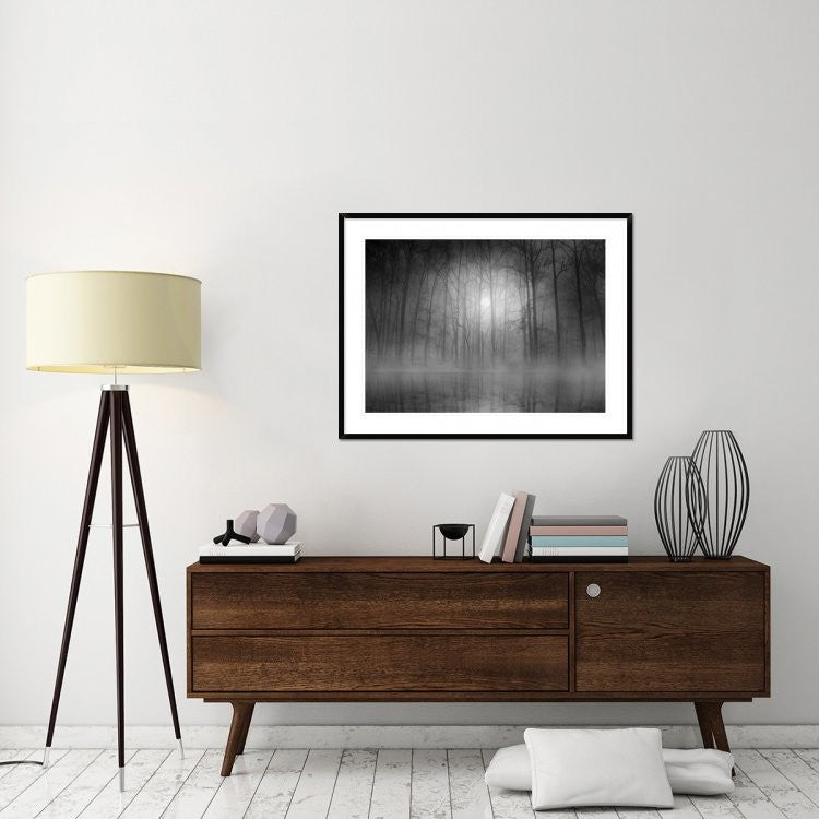 "Morning Mist" Framed Digital Print by Bethanne Lutz, 44x33"