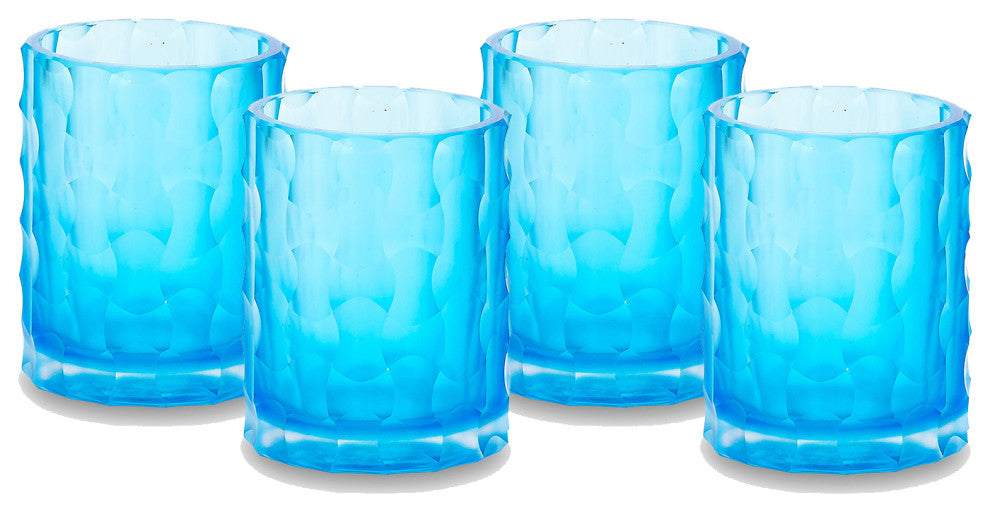 Noma Votive, Set of 4, Aqua