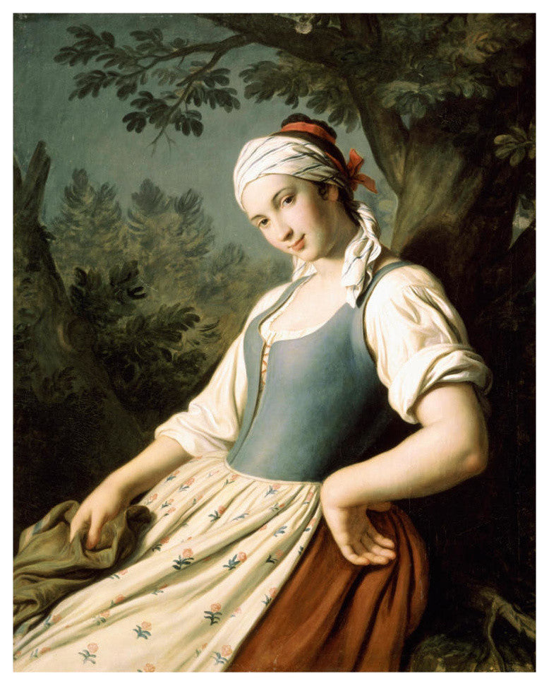 "Young Woman" Digital Paper Print by Pietro Antonio Rotari, 24"x30"