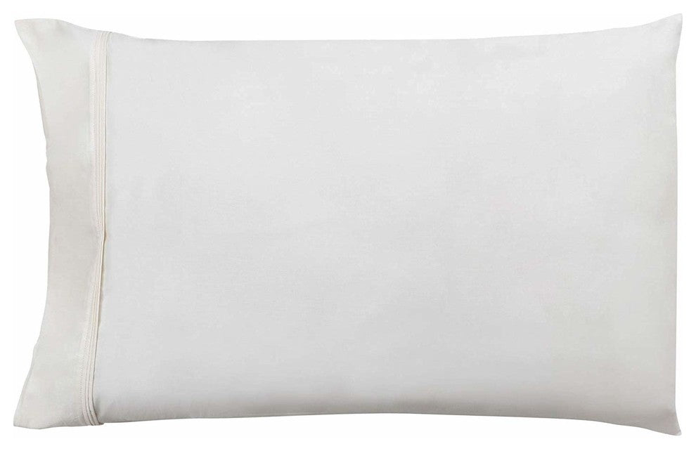 Organic Cotton Pillow Cases, Set of 2, 20"x32", Cream
