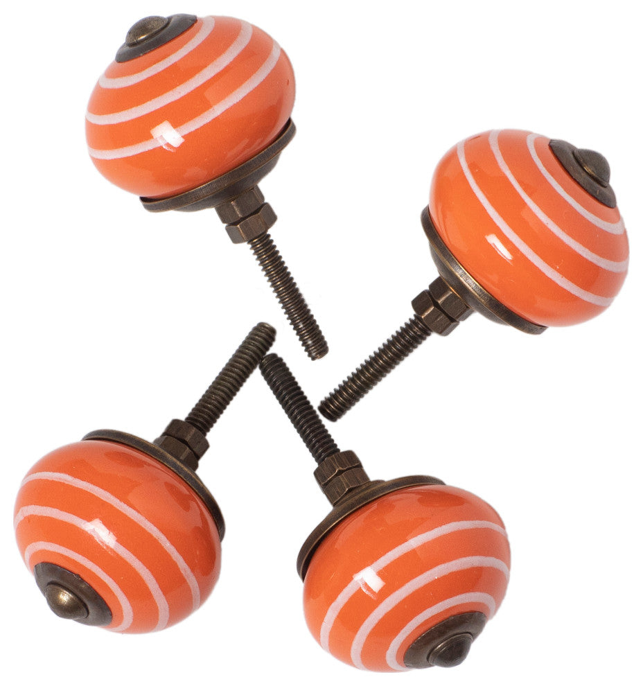 Knob-It Knobs, Set of 12, Orange