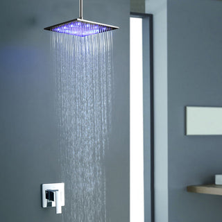 Briano MultiColor Water Powered Shower Solid Brass Built in Mixer