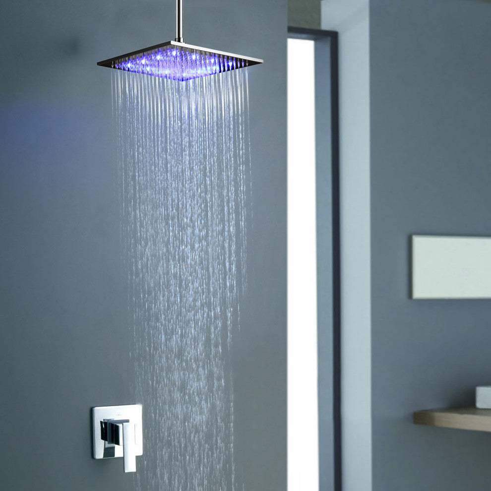 Briano MultiColor Water Powered Shower Solid Brass Built in Mixer