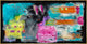 Night at Carnival, 81.25"x41.25", Gold Leaf Gallery Float