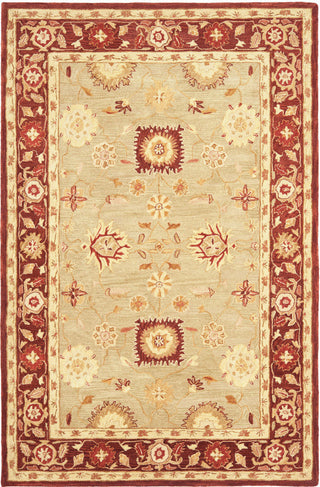Safavieh Anatolia An556A Rug, Sage/Burgundy, 6'0"x9'0"