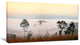 Misty Morning Panorama, Landscape Canvas Art Print, 40x20