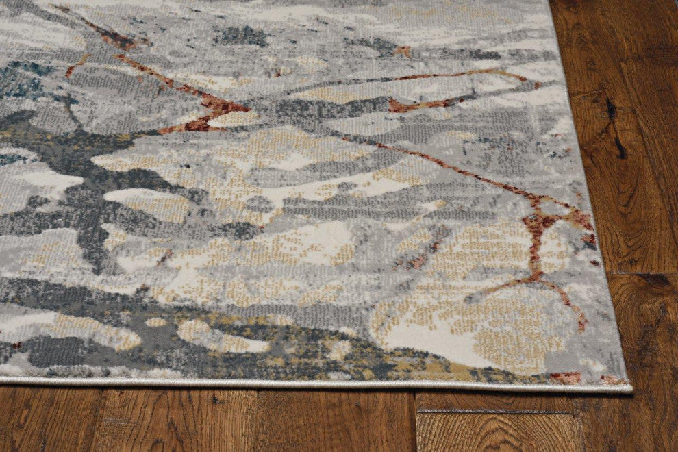 Lara Grey/Brick Whisper 5'3" x 7'7" Rug