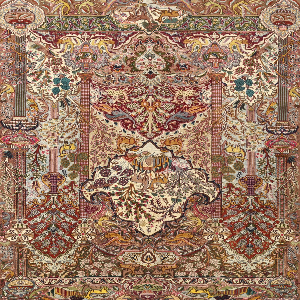 Ahgly Company Indoor Square Traditional Area Rugs, 3' Square