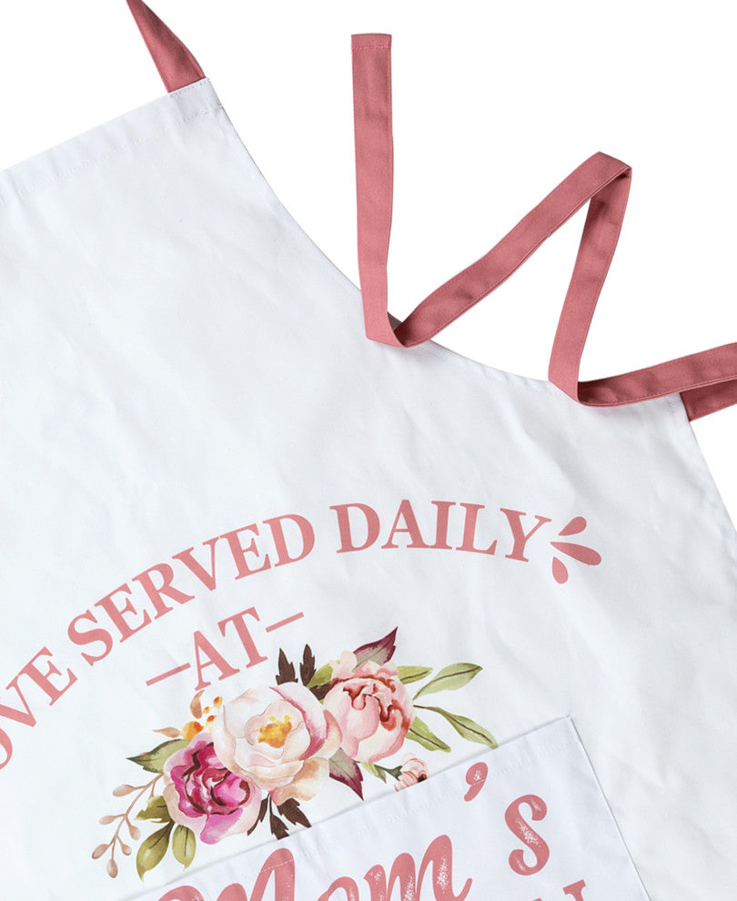 31.25" Faux Burlap Mother's Day Apron