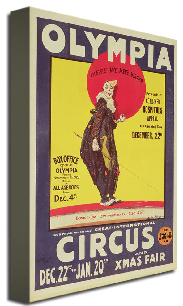 'Bertram Mills Circus, 1922' Canvas Art by Dudley Hardy