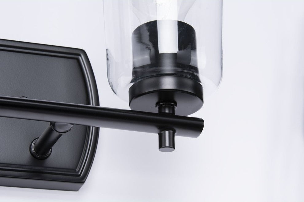Adley Collection 2-Light Bath and Vanity, Black