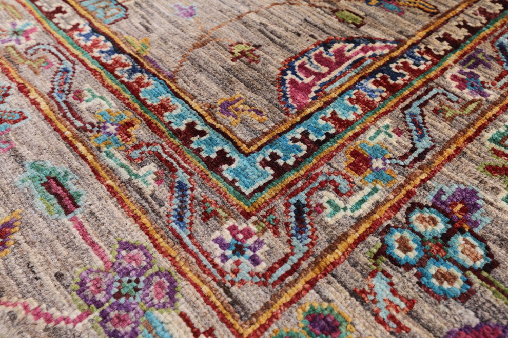 Persian Tabriz Handmade Wool Rug 4' 10" X 6' 4" - Q12196