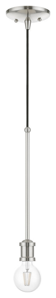 Lansdale 1 Light Brushed Nickel Single Pendant
