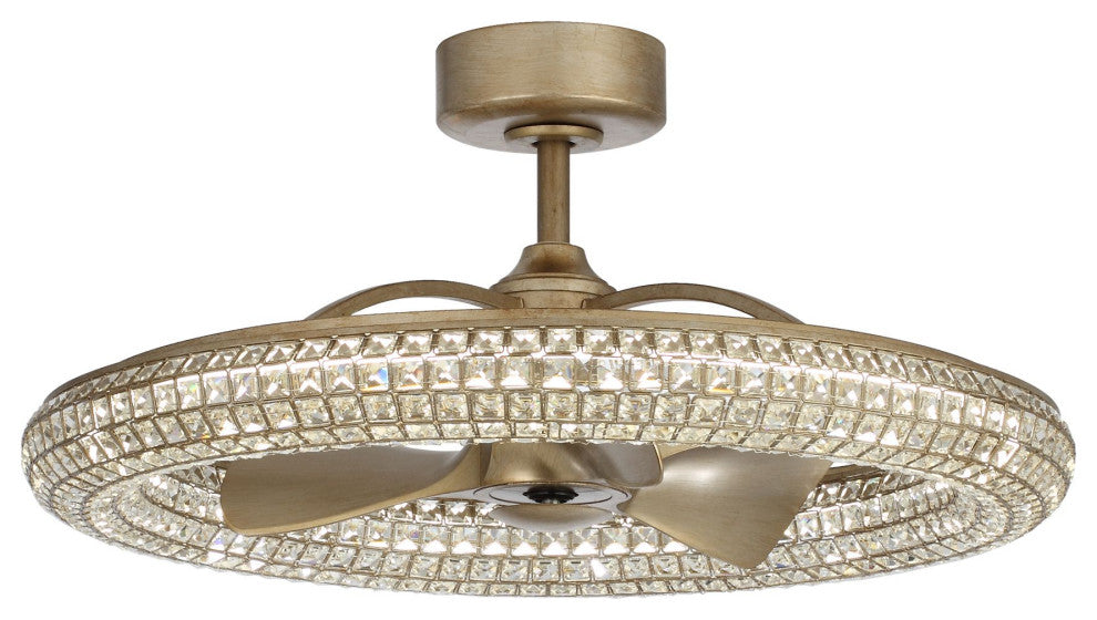 32 in New Bronze Modern Ceiling Fan with 3 Blades, Remote Control