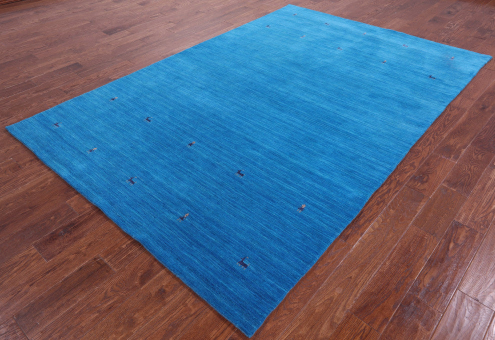Persian Gabbeh Handmade Wool Rug 6' 0" X 9' 0" - Q15290