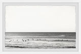 "Jumping Into the Waves" Framed Painting Print, 12x8