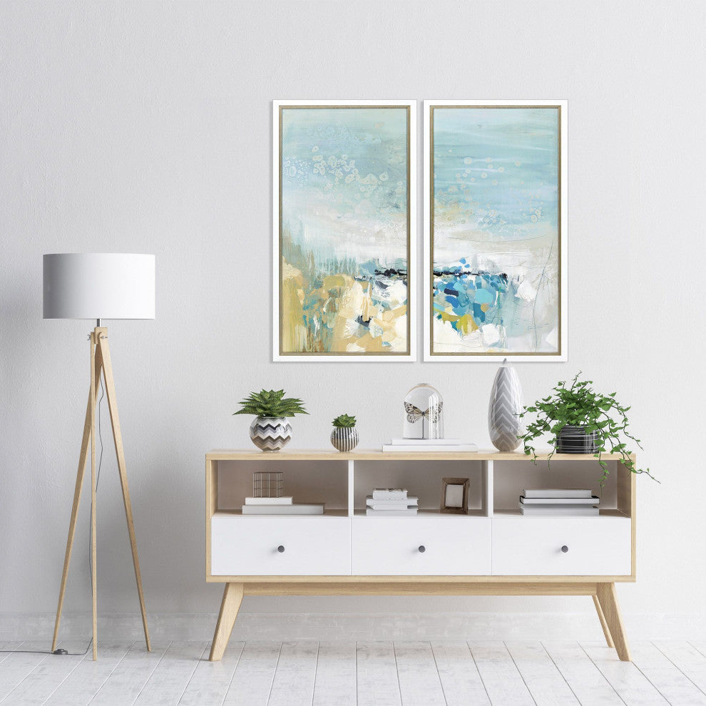 Lagoon Blue Artwork, 2-Piece Set