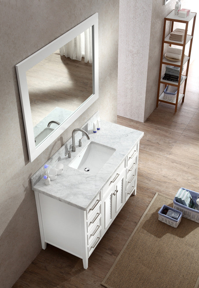 Kensington 49" Single Sink Vanity Set, White