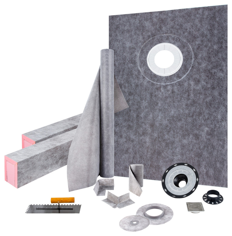 VEVOR Shower Curb Kit 38" x 60" Watertight Shower Curb Overlay